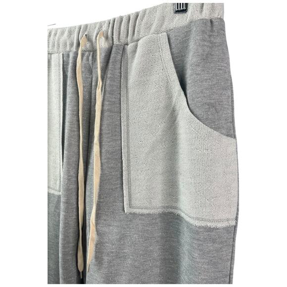 BAND OF GYPSIES Loy Heather Gray Shimmer Jogger pants Large NWT - Picture 5 of 7